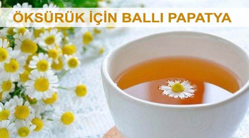 Öksürük İçin Ballı Papatya